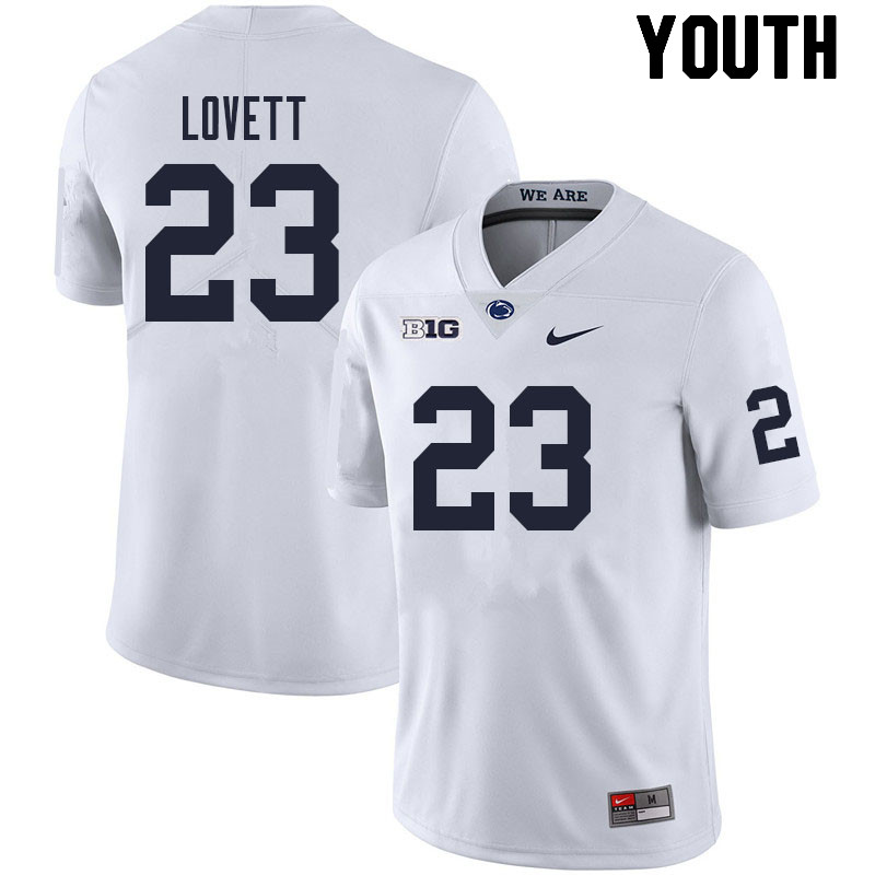 NCAA Nike Youth Penn State Nittany Lions John Lovett #23 College Football Authentic White Stitched Jersey SCC2798WK